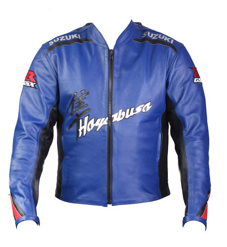 suzuki-sport-motorbike-leather-jacket Suzuki Sport Motorbike Leather Jacket - Image 1