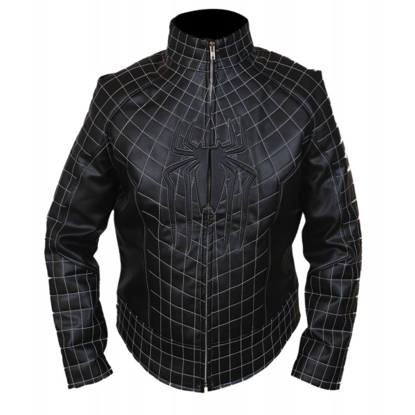 the-amazing-spiderman-black (4) The Amazing Black Spiderman Leather Jacket - Image 1