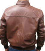 USAF A-2 Light Brown Leather Bomber Jacket