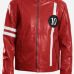 Ben 10 Alien Red Swarm Leather Jacket