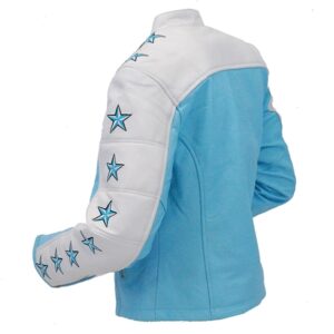 Side of star design on motorcycle jacket