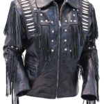 Bones & Braids Fringed Leather Jacket