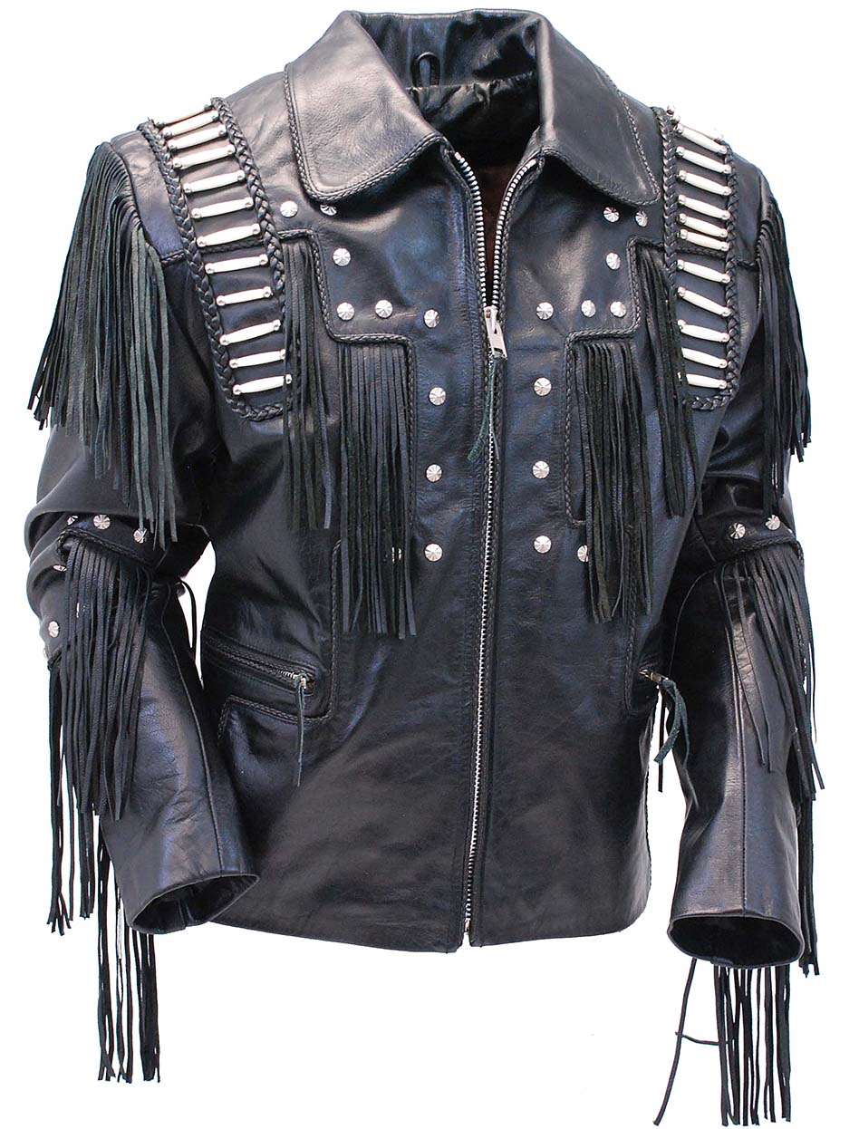 bones-braids-fringed-leather-jacket (2) Bones & Braids Fringed Leather Jacket - Image 1