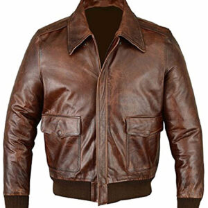 Hand Distressed Bomber Jacket