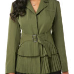 Long Sleeve Button Up Notch Collar Blazer