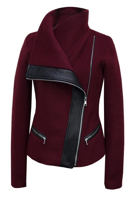 the-funnel-neck-jacket-in-red (3) The Funnel-Neck Jacket In Red - Image 1