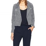 Women's Cloud Grey Color Suede Jacket
