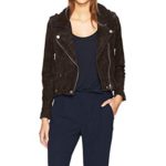 Women's Dark Chocolate Color Suede Jacket