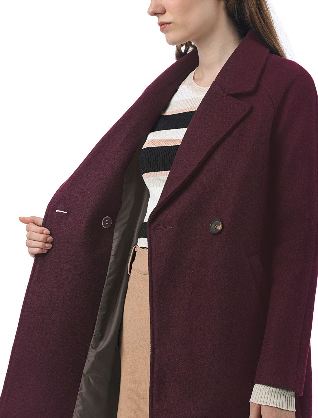 Burgundy on sale color coat