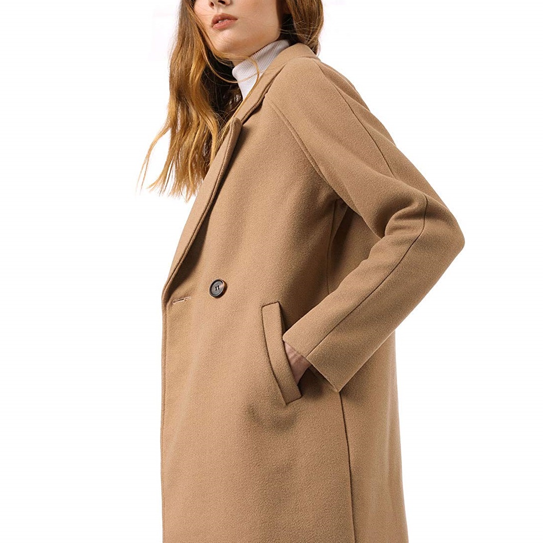 Khaki color coat sale