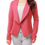 Women's Open Front Mauve Blazer Jacket