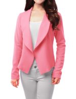 Women's Open Front Rose Blazer Jacket