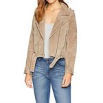 Women's Sand Stoner Color Suede Jacket