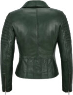 Army Green Women's Stylish Biker Leather Jacket