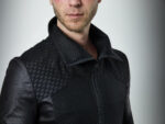 Men's Cyberpunk Hexagonal Honeycomb Leather Jacket