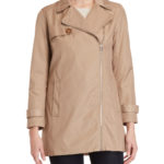 Asymmetrical Zip Walker Coat