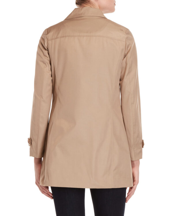 Asymmetrical Zip Walker Coat - Image 2