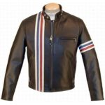 Easy Rider Peter Fonda USA Flag Biker Leather Jacket