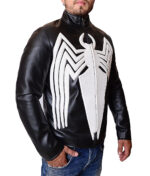 Eddie Brock Venom Black Leather Jacket - Image 2