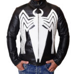 Eddie Brock Venom Black Leather Jacket