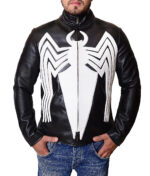 Eddie Brock Venom Black Leather Jacket