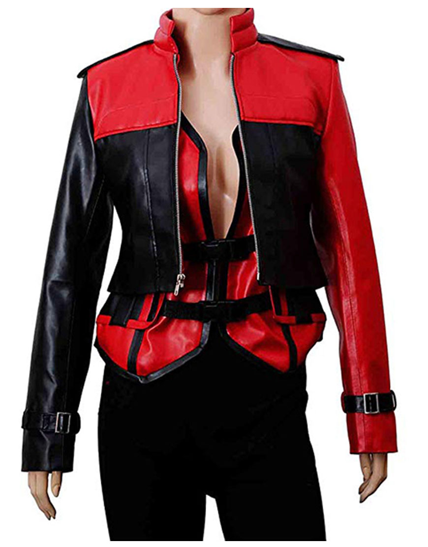 harley-quinn-injustice-2-leather-jacket-and-vest (2) Harley Quinn Injustice 2 Leather Jacket and Vest - Image 1