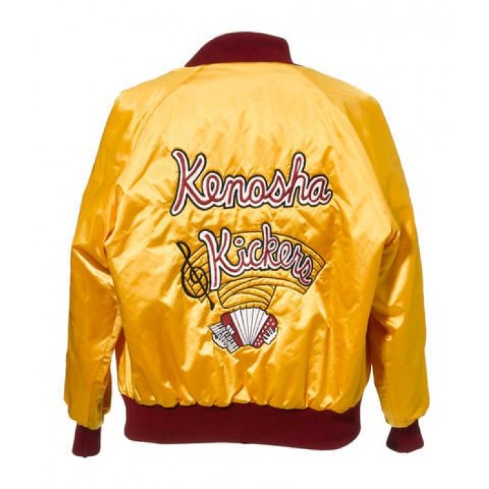 Kenosha Kickers Embroidered Yellow Satin Jacket