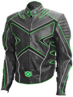 Wolverine Fashion Black And Green X-Men Leather Jacket
