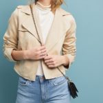 Women's Brown Moto Biker Jacket