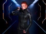 Cyberpunk Hexagonal Honeycomb Leather Jacket