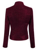 Maroon Leather Jacket women
