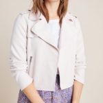 Women's White Moto Biker Jacket