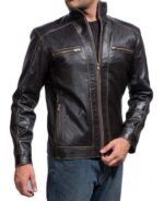 Hubert Brown Leather Jacket