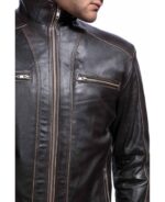 Hubert Brown Leather Jacket - Image 4