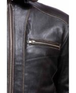 Hubert Brown Leather Jacket - Image 3