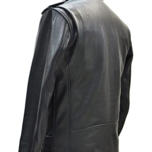 Allan biker jacket styled with modern monochrome outfit