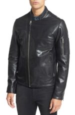 Adonic Black Leather Jacket