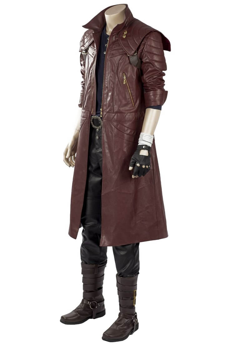 Devil May Cry 5 Vergil Coat  Black Leather Trench Coat - Jacket Makers