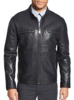 Dapper Black Leather Jacket