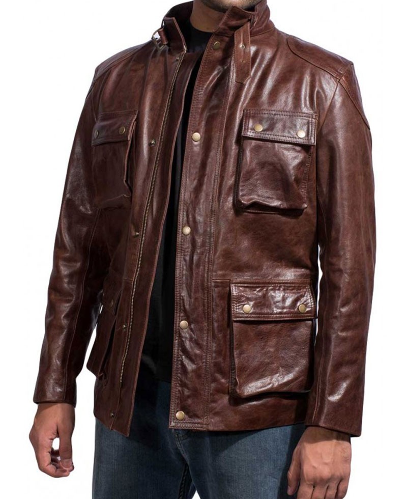 Four Brothers Bobby Mercer Leather Jacket (4) Four Brothers Bobby Mercer Leather Jacket - Image 1
