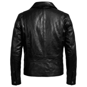 James Franco Black Leather Biker Jacket Back