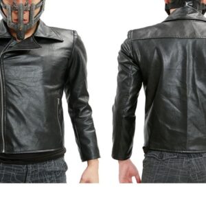 distressed leather and worn details on Mad Max inspired warrior jacket