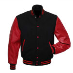 Varsity Red And Black Letterman Jacket