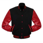 Varsity Red And Black Letterman Jacket