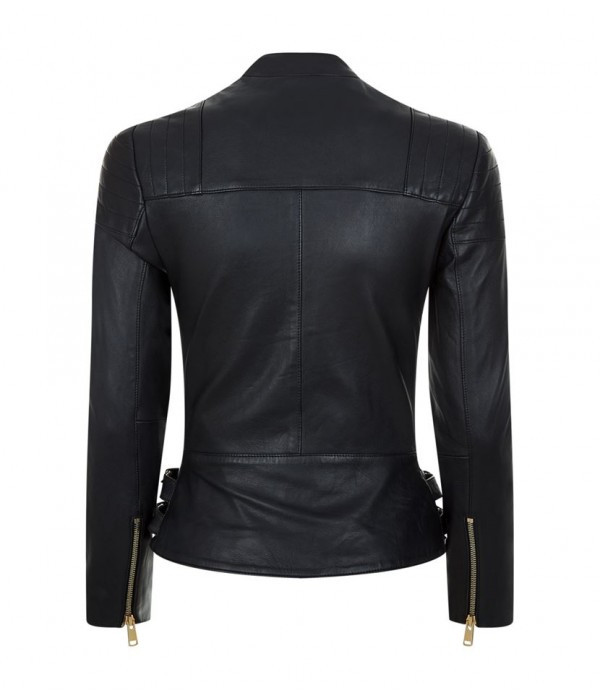 Verbod Dark Black Leather Jacket - Maker of Jacket