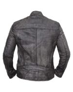 Vintage Biker Cafe Racer Retro Distressed Leather Jacket Back