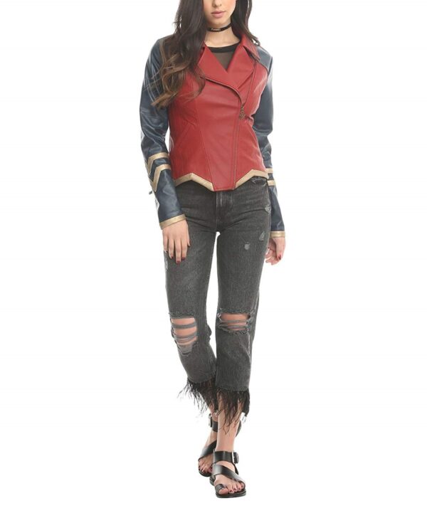 Marvel Wonder Woman Cosplay Leather Jacket