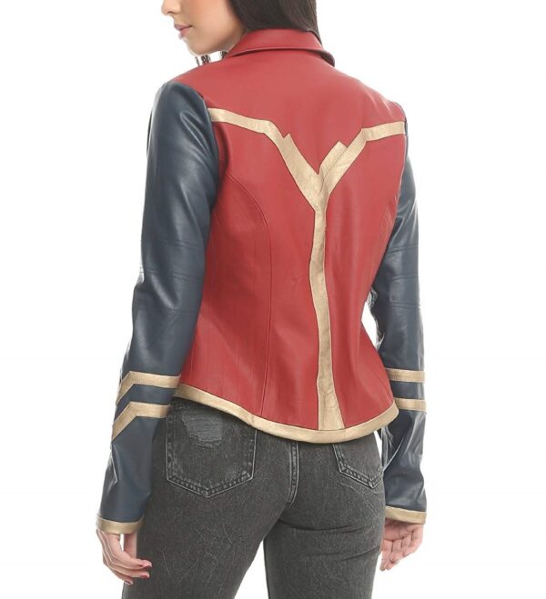Marvel Wonder Woman Cosplay Leather Jacket