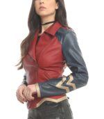 Marvel Wonder Woman Cosplay Leather Jacket