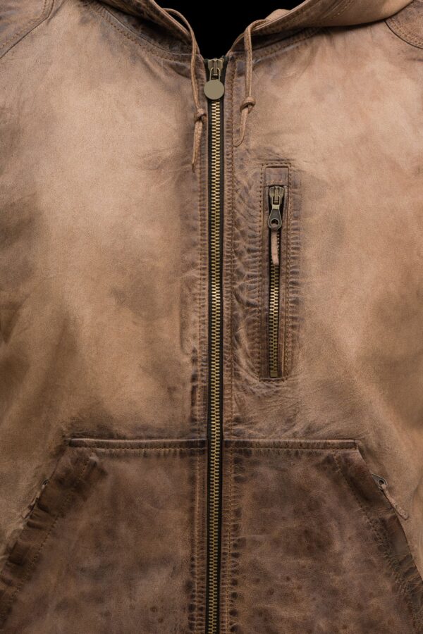 Clark Kent Premium Brown Leather Jacket - Image 3